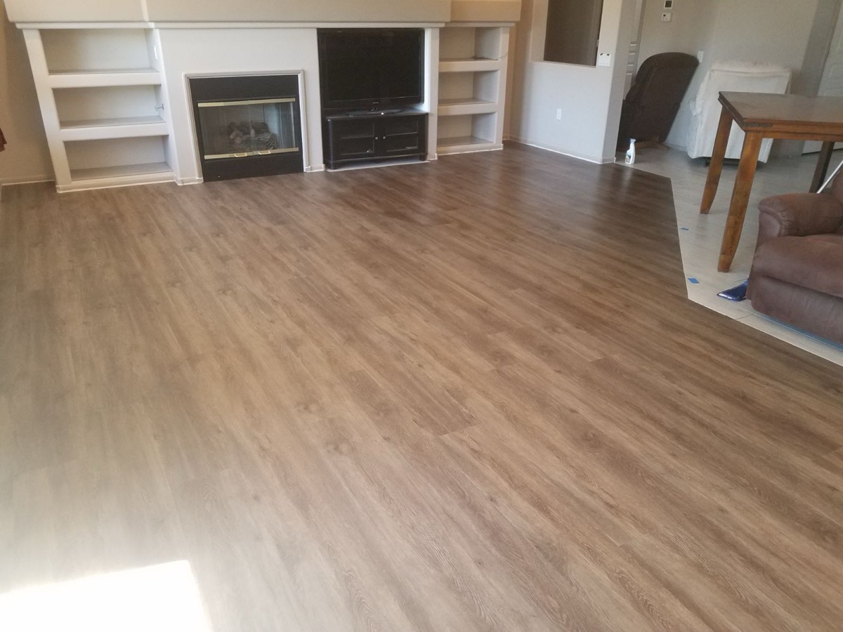 Hardwood flooring by Olympic Hardwood in a Phoenix-area home