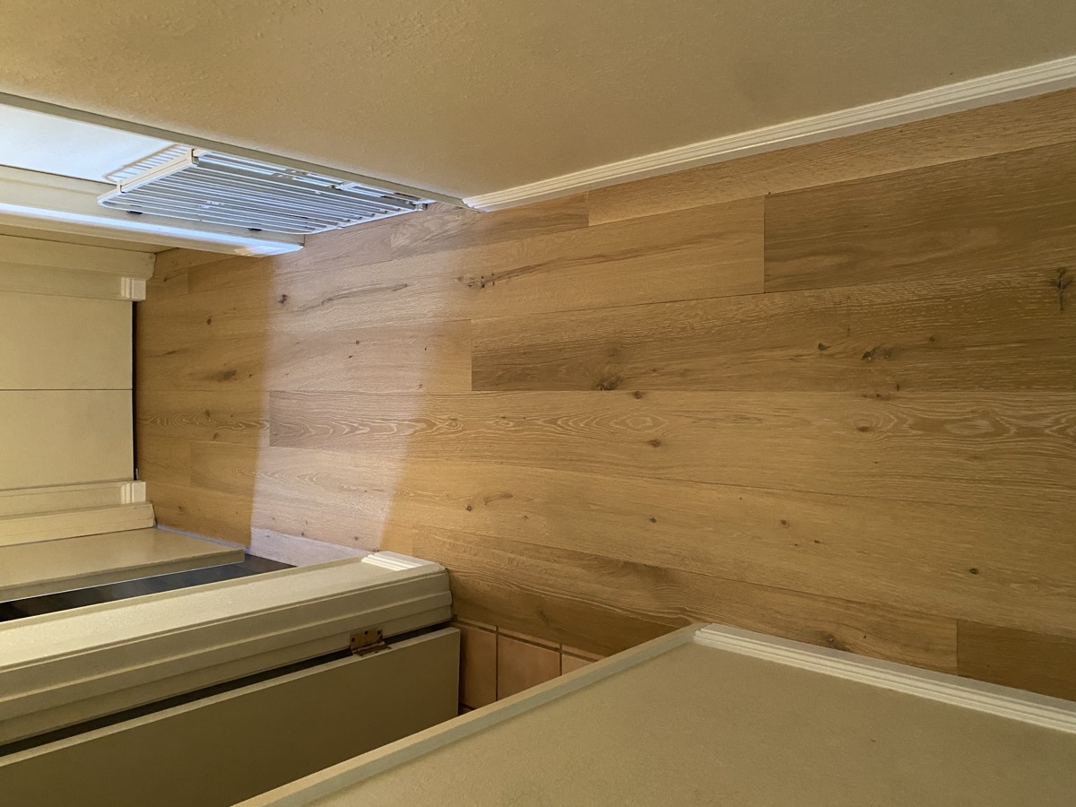 Refinished hardwood hallway in a Phoenix home